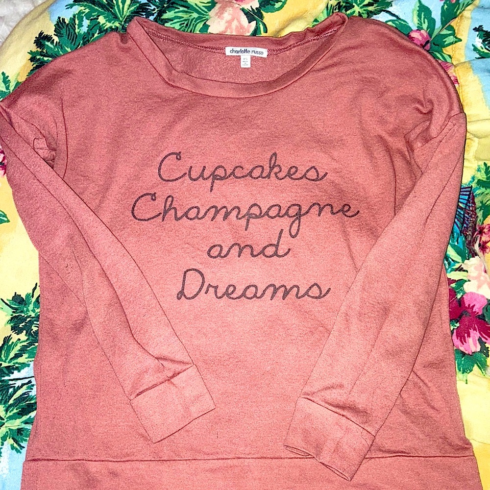 Charlotte Russe Long Sleeve Sweatshirt